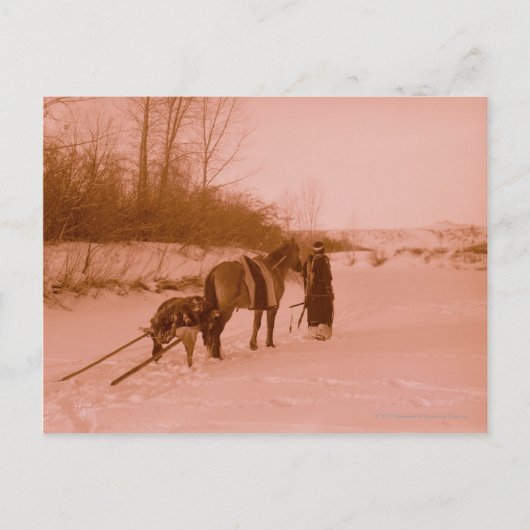 De trein briefkaart (Voorkant)