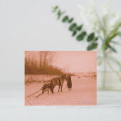 De trein briefkaart (Staand voorkant)