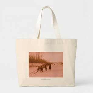De trein grote tote bag