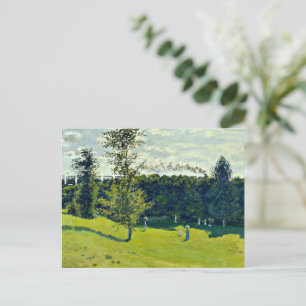 De trein in het land briefkaart