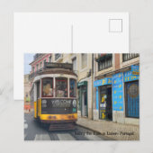 De trein in Lissabon Briefkaart (Voorkant / Achterkant)