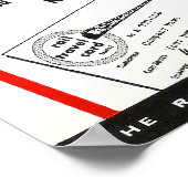 De trein met de zegelringweg Silver Comet Train Poster (Hoek)