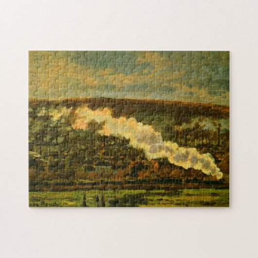 De trein Monet Fine Art Legpuzzel (Horizontaal)