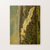 De trein Monet Fine Art Legpuzzel (Verticaal)