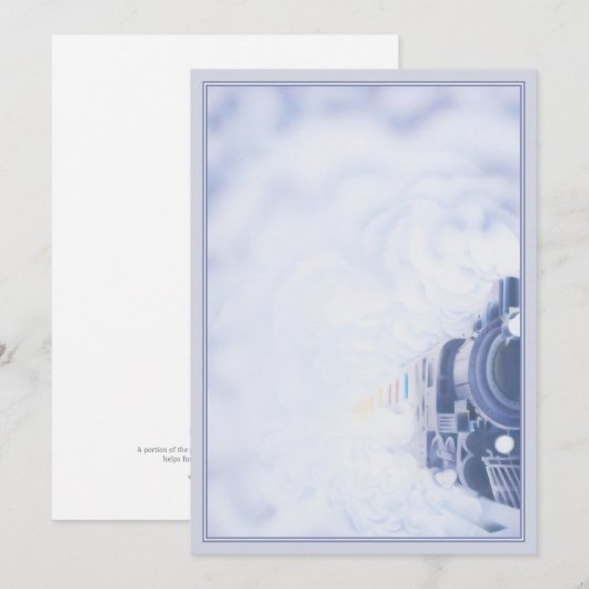 De trein © notitiekaartje (Voorkant / Achterkant)