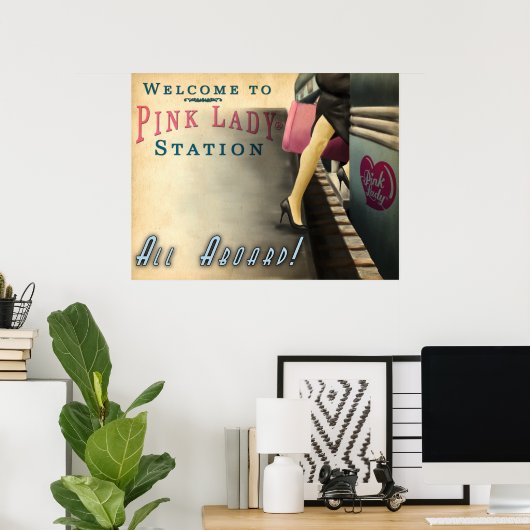 De trein poster (Thuiskantoor)