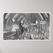 De trein van de werknemers poster (Voorkant)