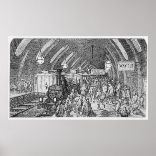 De trein van de werknemers poster (Voorkant)