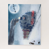 De Trein van Kerstmis van de middernacht met Legpuzzel (Verticaal)