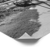 De treinoverloop en het kanaal van Richmond Poster (Hoek)