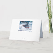 De treinwenskaart van Kerstmis Feestdagen Kaart (Achterkant)