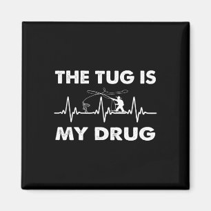 De Trek Is Mijn Drug - Grappige Visser Visserij Magneet