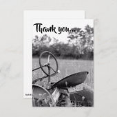 De trekker in Lange Gras Dank u Kaarten (Voorkant / Achterkant)