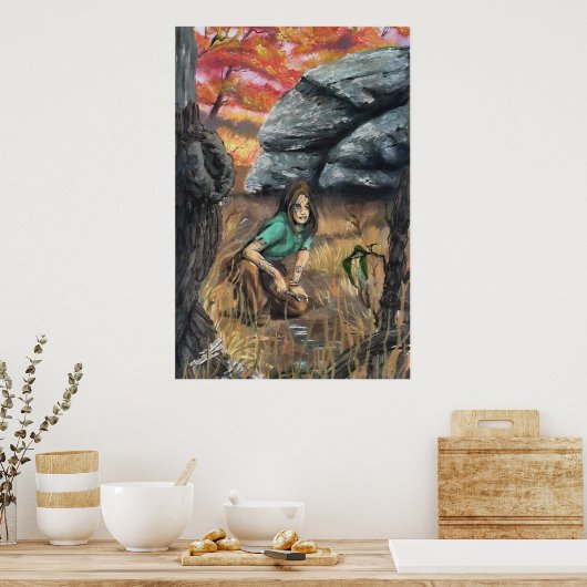 De trekker poster (Keuken)