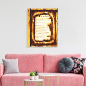 De Tremor in zijn handen Canvas Afdruk (Insitu (Woonkamer))