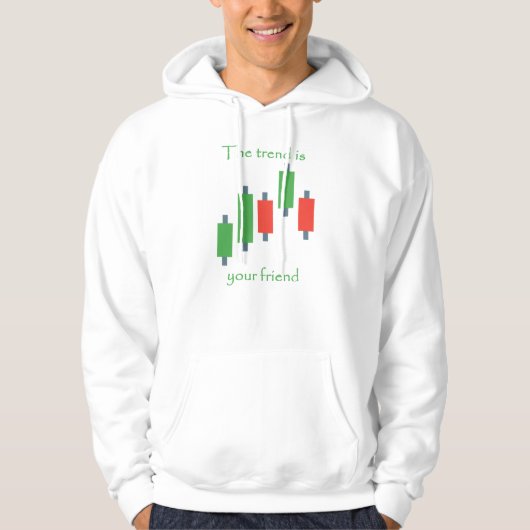 de trend is dat je vriend koopt . hoodie (Voorkant)