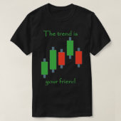 de trend is dat je vriend koopt . t-shirt (Design voorkant)