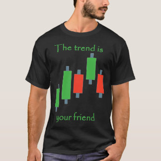 de trend is dat je vriend koopt . t-shirt