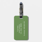 De trend is uw vriend aandelenhandelaars bagagelabel (Achterkant verticaal)