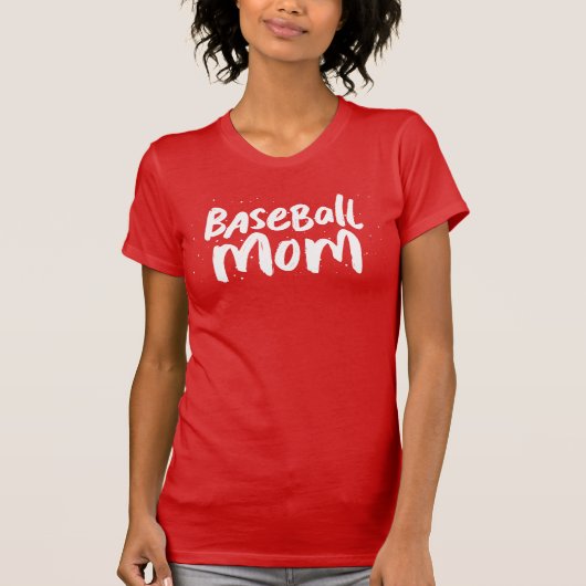 De trendy van de honkbal-moeder is stijlvol, coole t-shirt (Voorkant)