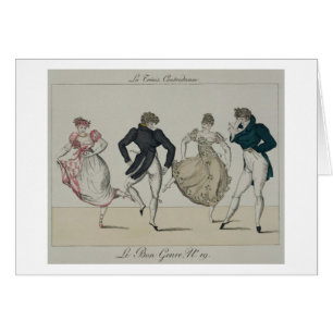 De "Trenis" Quadrille, bord 19 van "Le Bon Genr