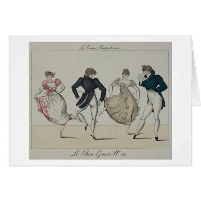 De "Trenis" Quadrille, bord 19 van "Le Bon Genr (Voorkant Horizontaal)