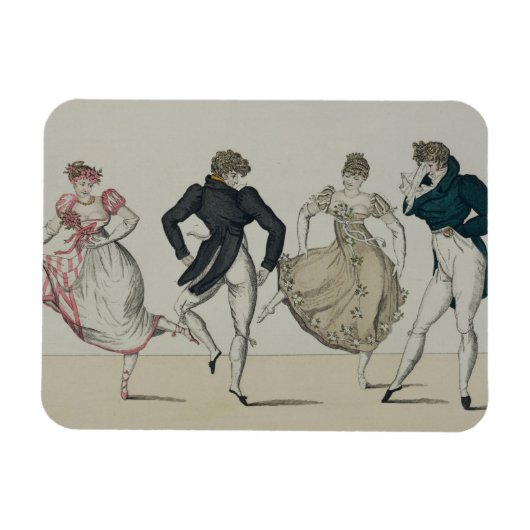 De "Trenis" Quadrille, bord 19 van "Le Bon Genr Magneet (Horizontaal)