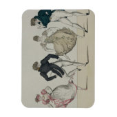 De "Trenis" Quadrille, bord 19 van "Le Bon Genr Magneet (Verticaal)