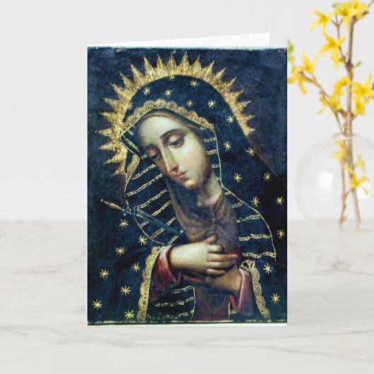 De treurige maagd kaart (Gele Bloem)