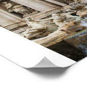 De Trevi-fontein in de stad Rome Poster (Hoek)