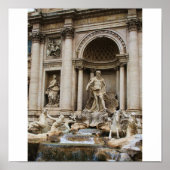 De Trevi-fontein in de stad Rome Poster (Voorkant)