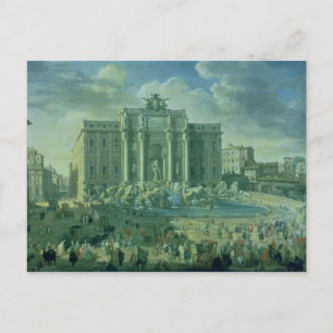 De Trevi-fontein in Rome, 1753-56 Briefkaart