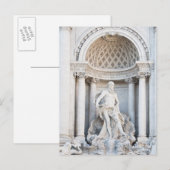De Trevi-fontein (Italiaans: Fontana di Trevi) 3 Briefkaart (Voorkant / Achterkant)