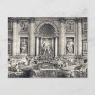 De Trevi-fontein (Italiaans: Fontana di Trevi) 4 Briefkaart