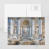 De Trevi-fontein (Italiaans: Fontana di Trevi) 5 Briefkaart (Voorkant / Achterkant)