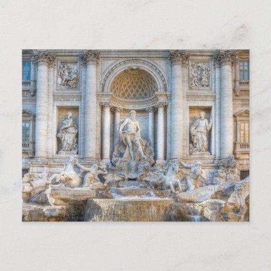 De Trevi-fontein (Italiaans: Fontana di Trevi) 5 Briefkaart (Voorkant)
