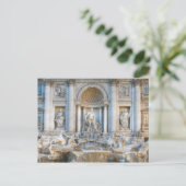 De Trevi-fontein (Italiaans: Fontana di Trevi) 5 Briefkaart (Staand voorkant)