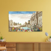 De Trevi-fontein, Rome Canvas Afdruk (Insitu (Woonkamer))