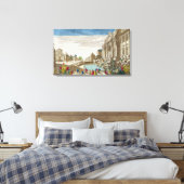 De Trevi-fontein, Rome Canvas Afdruk (Insitu (Slaapkamer))