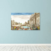 De Trevi-fontein, Rome Canvas Afdruk (Insitu (Houten vloer))