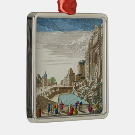 De Trevi-fontein, Rome Metalen Ornament (Rechts)