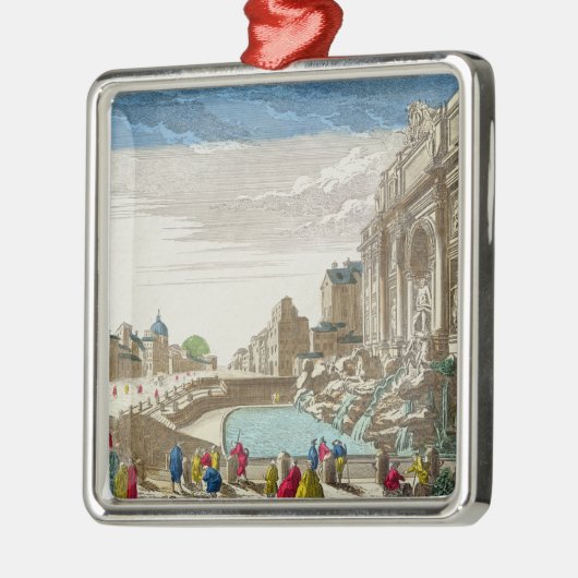 De Trevi-fontein, Rome Metalen Ornament (Links)