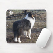 De Tri-color Collie Muismat (Met muis)