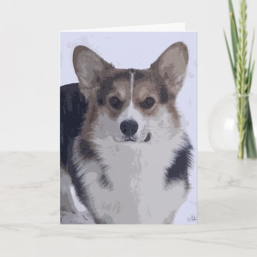 De tri-Kleur van Corgi Kaart (Voorkant)