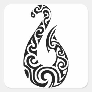 DE TRIBALE MANIER VIERKANTE STICKER