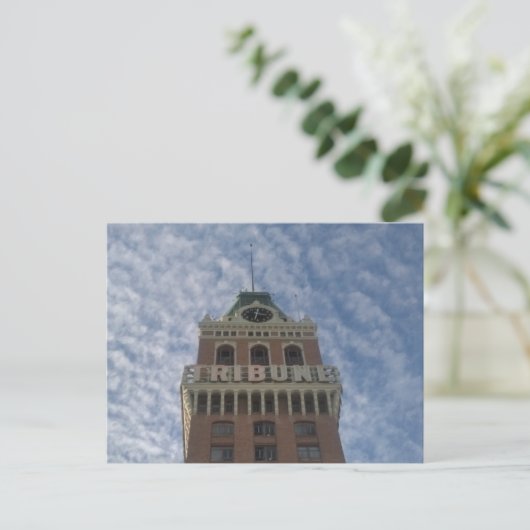 De Tribune Tower Briefkaart (Staand voorkant)