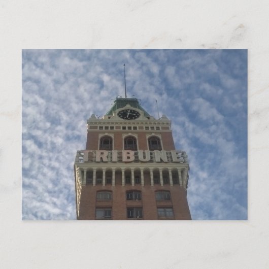 De Tribune Tower Briefkaart (Voorkant)