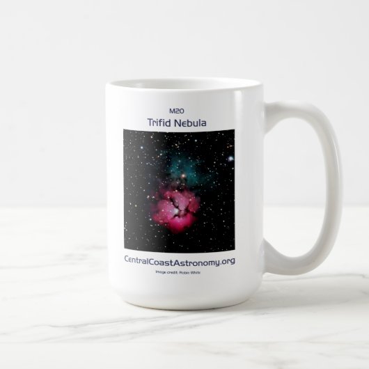 De Trifid Nebula van Robin White - Mok van 15 oz (Rechts)