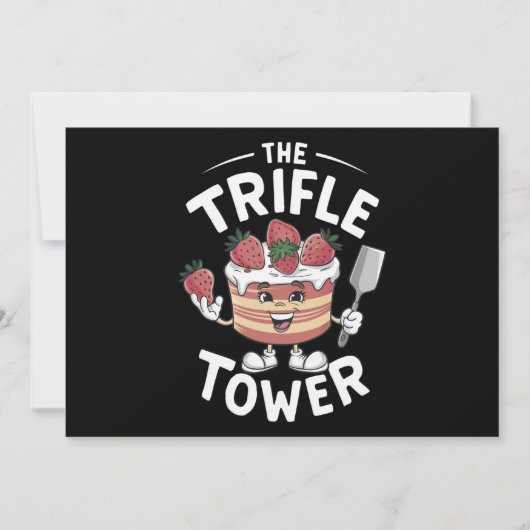 De Trifle Toren Kerstmis Feestdagenkaart (Voorkant)