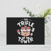 De Trifle Toren Kerstmis Feestdagenkaart (Staand voorkant)
